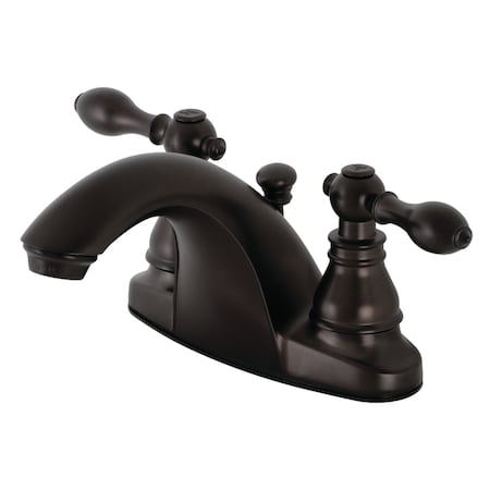 Kingston Brass KB7645ACL 4-Inch Centerset Bathroom Faucet, Oil Rubbed Bronze KB7645ACL
